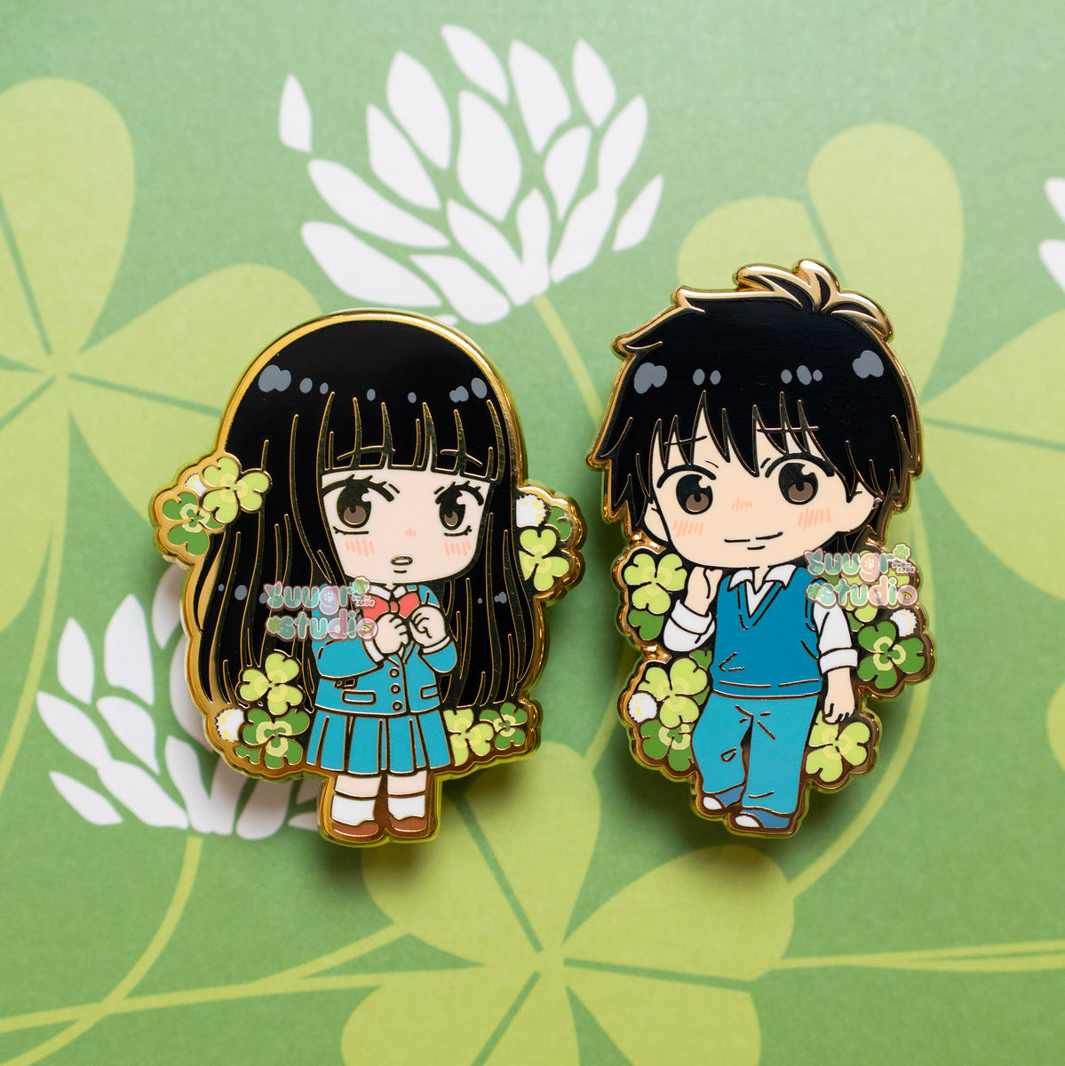 Sawako and Kazehaya Kimi ni Todoke From me to you hard enamel pins