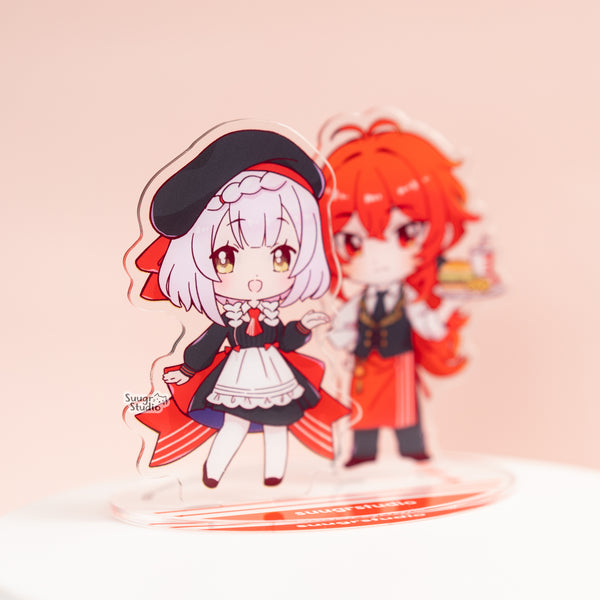 Genshin Impact Diluc & Noelle Outland Gastronomy 2-Side Acrylic Standee Set