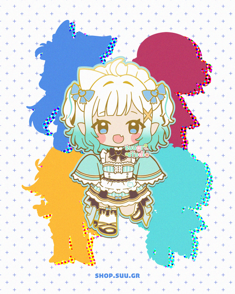 PREORDER - Vtuber Mint Fantôme Enamel Pin
