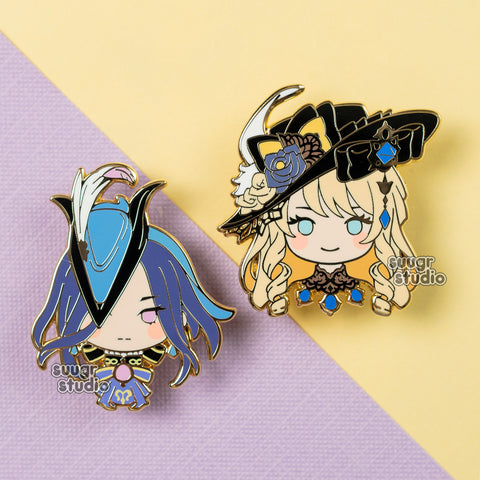 Genshin Impact Navia & Clorinde Fontaine Hard Enamel Pin