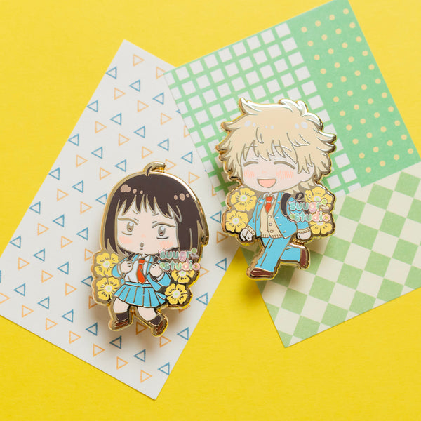 Mitsumi and Shima Hard Enamel Pin