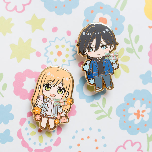 Akane and Yamada Hard Enamel Pin