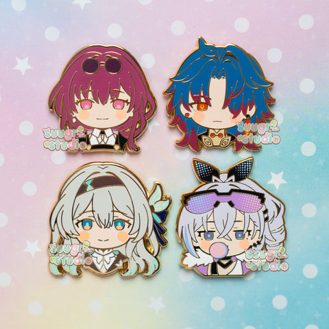 HSR Kafka, Blade, Silver Wolf and Firefly/Sam Star Rail the Stellaron Hunters Honkai Star Rail Hard Enamel Pin