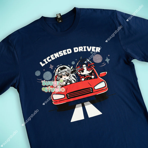 Honkai Star Rail T-Shirt - Firefly and Blade "LICENSED DRIVER" HSR