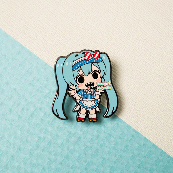 Virtual Vocalist Miku and Teto Hard Enamel Pin (Mesmerizer Set II)