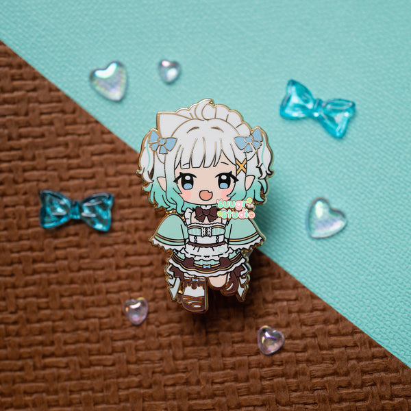 Vtuber Mint Fantôme Enamel Pin