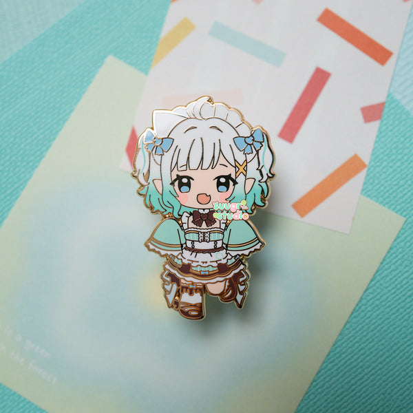 Vtuber Mint Fantôme Enamel Pin