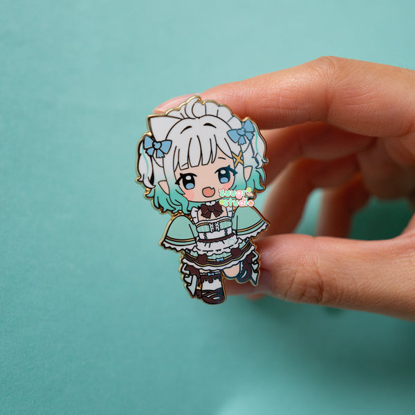 Vtuber Mint Fantôme Enamel Pin