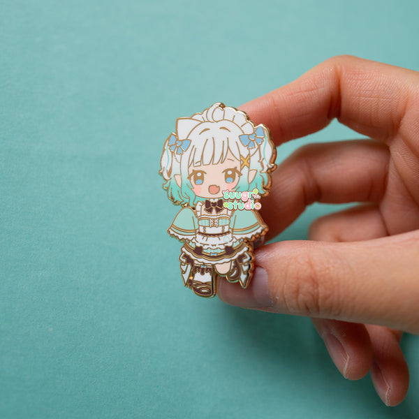 Vtuber Mint Fantôme Enamel Pin