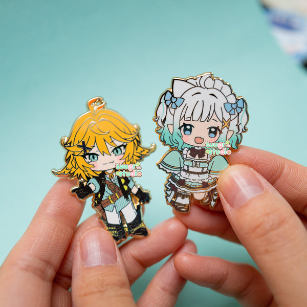 Vtuber Mint Fantôme Enamel Pin