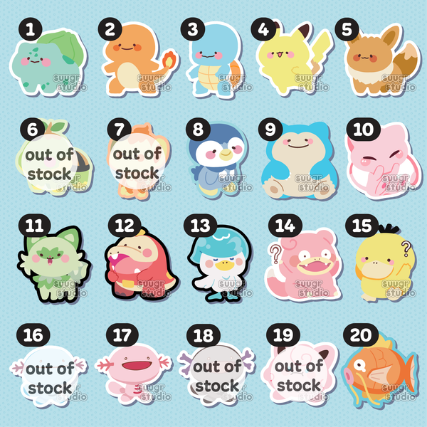 2" Mini Vinyl Stickers (Pick Any 3)