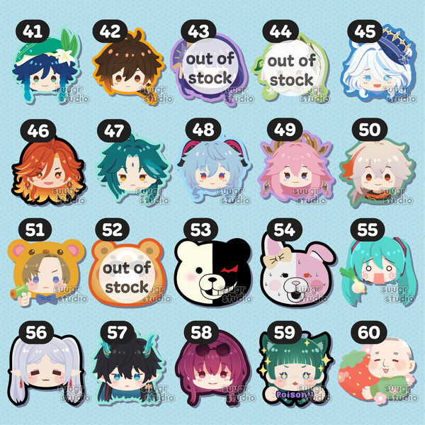 2" Mini Vinyl Stickers (Pick Any 3)