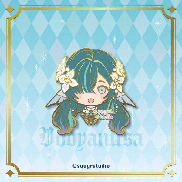 PREORDER - Genshin Impact Vodyanitsa from Snezhnaya Hard Enamel Pin