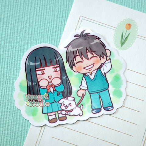 Sawako and Kazehaya Vinyl Sticker