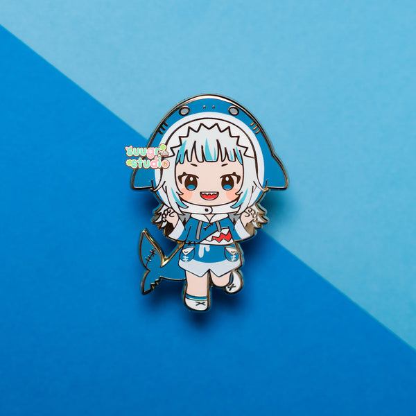 Holo Vtuber Gura Enamel Pin, Fan Merch