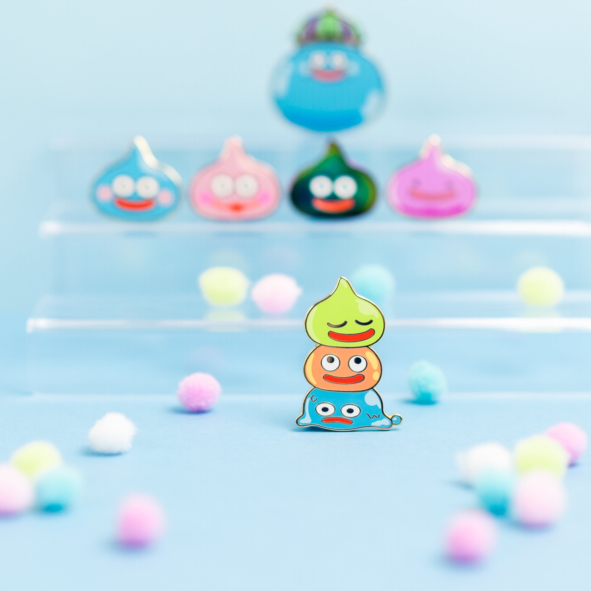 Happy Slime Stack Dango Hard Enamel Pin