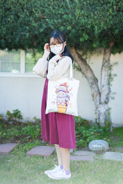 Genshin Impact Klee, Qiqi & Diona Canvas Tote Bag