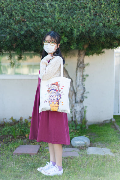 Genshin Impact Klee, Qiqi & Diona Canvas Tote Bag
