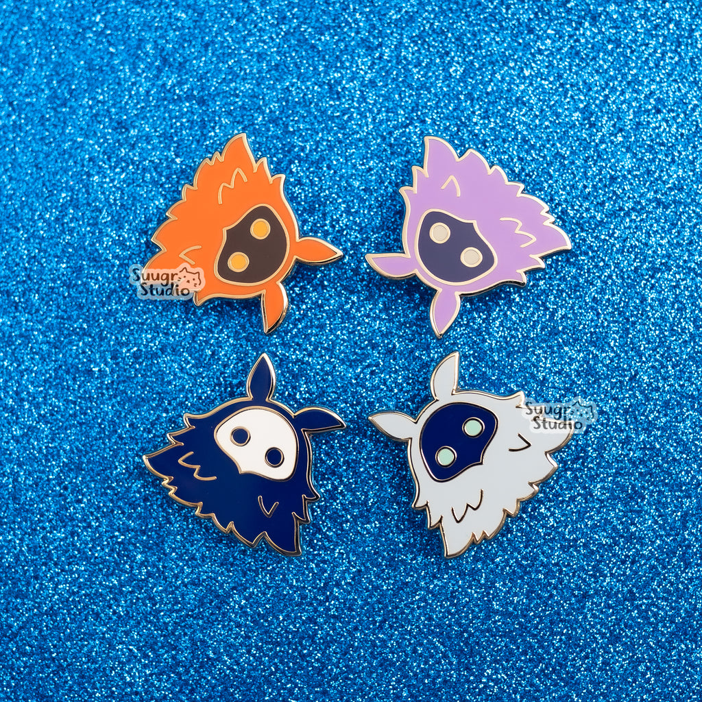 Genshin Impact Abyss Mage (Hydro, Cryo, Pyro, Electro) Hard Enamel Pin ...