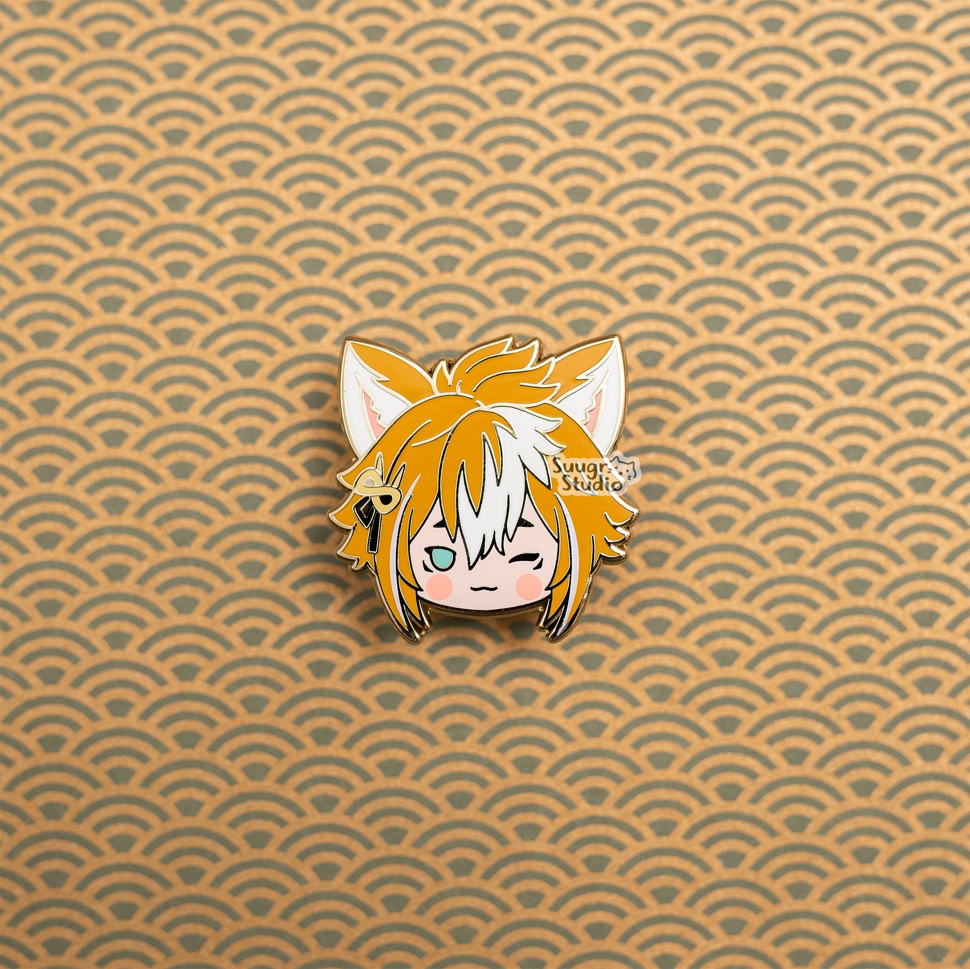 Genshin Impact Kokomi & Gorou Hard Enamel Pin