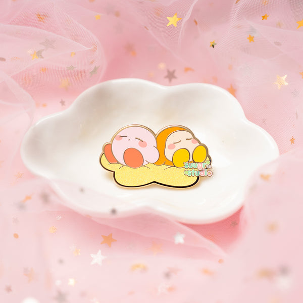 Poyo and Dee "Sleep" Hard Enamel Pin