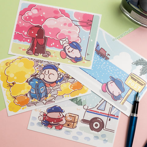 Postie Poyo Mailman Postcards/Mini Prints