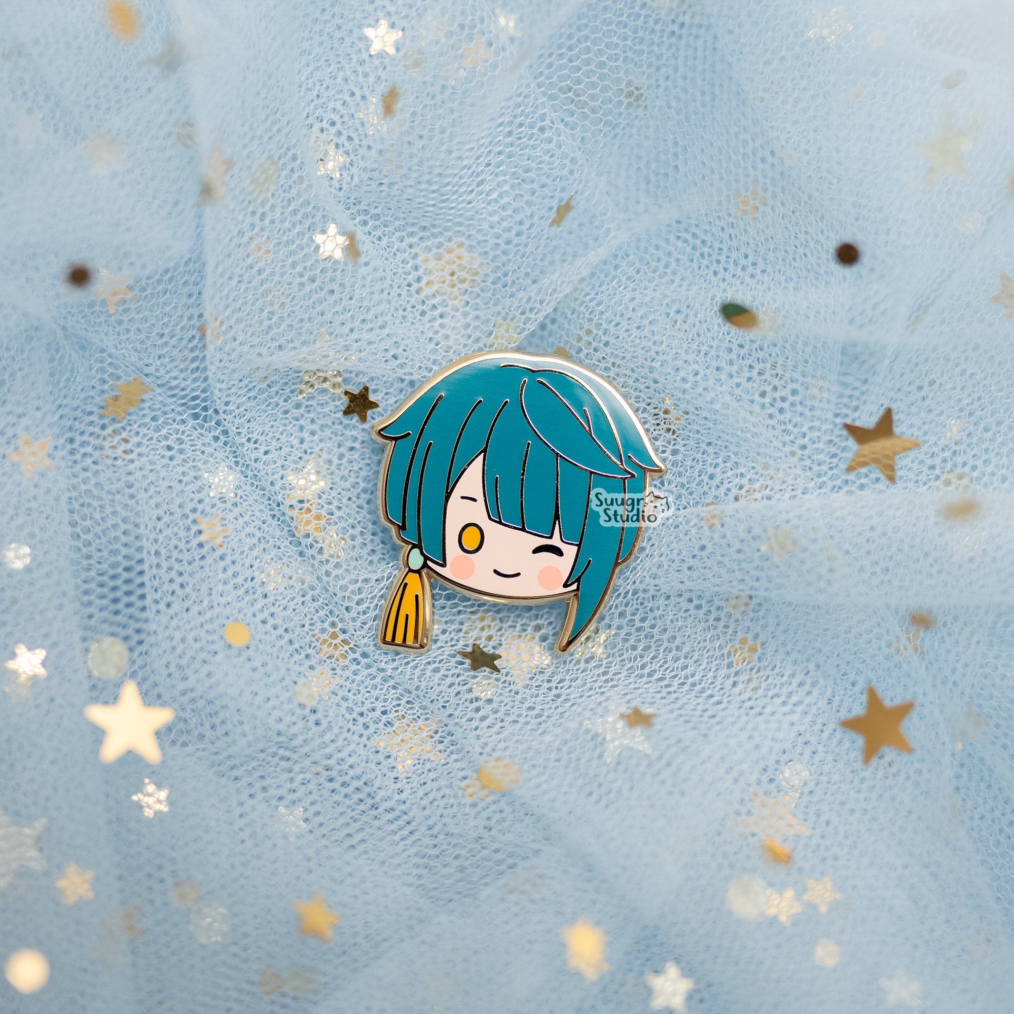 Genshin Impact Xingqiu & Chongyun Hard Enamel Pin