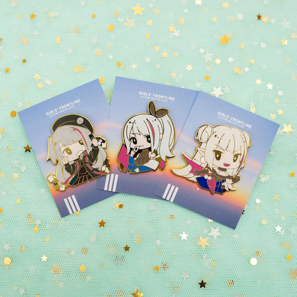 Girls' Frontline All You Can Eat(6-piece) Set Hard Enamel Pins, 3 Versions of MDR, HK416 Starry Cocoon, WA2000, Springfield Cafe